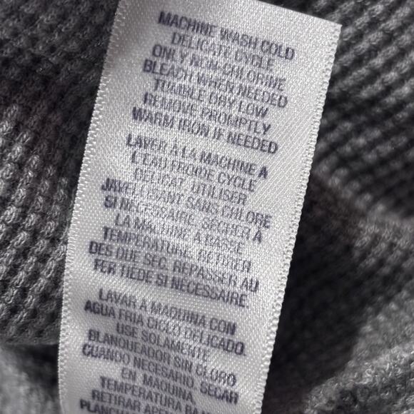 NWT SPLENDID Long Sleeve Cowl Neck Thermal Top Shirt Light Gray Large** - Picture 7 of 7